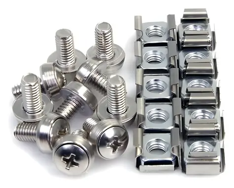 StarTech M6 sada klecových matic a šroubů / Sada klecových matic a šroubů / kov / 100 ks / šroub 12 mm