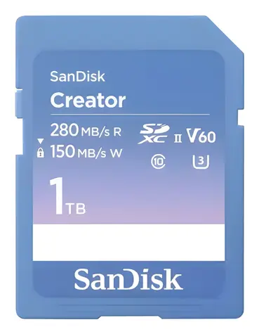SanDisk Creator SDXC 1TB / Paměťová karta SD / UHS-II U3 / V60 / Class 10