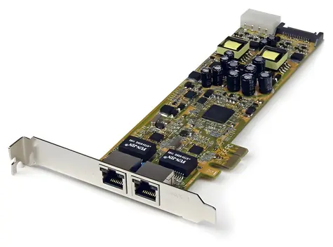 StarTech 2-Port Gigabit PoE PSE síťová karta / Síťová karta / PCI Express / 10/100/1000 / RJ45