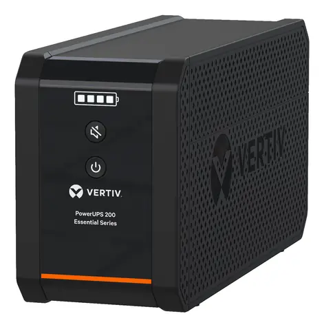 Vertiv PowerUPS 200 Essential / Záložní zdroj UPS / 600 VA / 315 W / Line-Interactive / 4x IEC C13