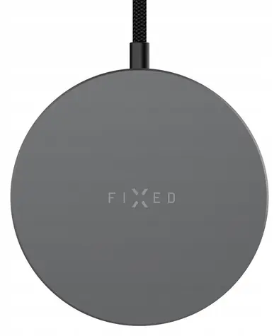 FIXED MagPad Slim šedá / Bezdrátová nabíječka / Qi2.2 / MagSafe / 25W