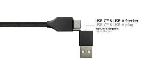 Python černá / Nabíjecí kabel 6v1 / USB-A/USB-C - USB-C/Micro-USB/Lightning / 3A / 1,2 m
