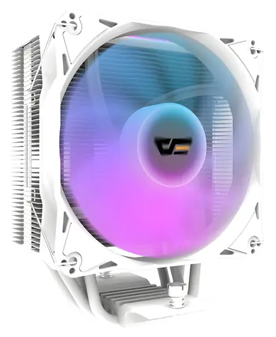 darkFlash Z4 PRO MIST bílá / Chladič CPU / 1x 120mm ARGB PWM / TDP 200W / Intel + AMD