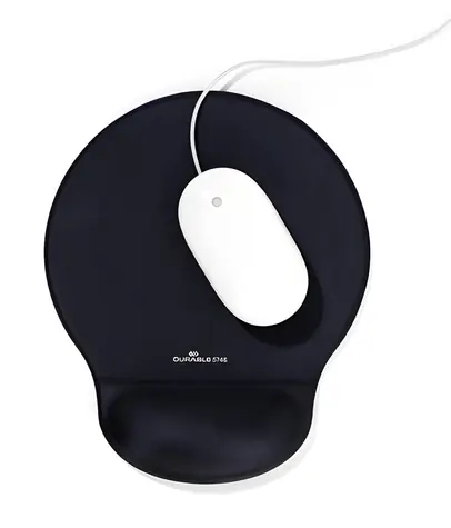 Durable Ergotop antracitová / Podložka pod myš / gelová opěrka zápěstí / 230 × 260 mm