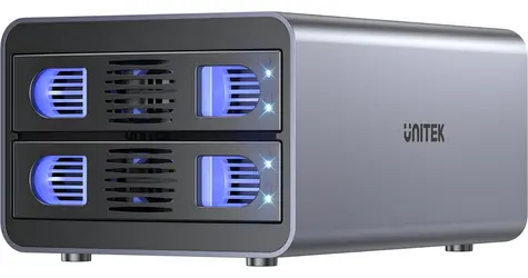 Unitek S1308A01-EU / Externí box pro 2x HDD/SSD / 2,5