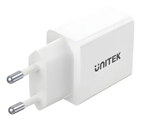 Unitek P1113A-EU bílá / Nabíječka / 2x USB-A / 12 W / 230 V