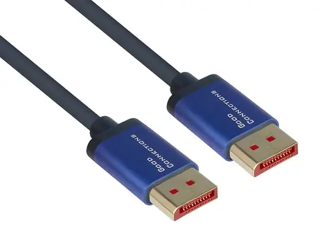 Good Connections SmartFLEX DisplayPort modrá 2m / Kabel / DisplayPort 1.4 / 8K 60Hz / 32,4 Gbit/s