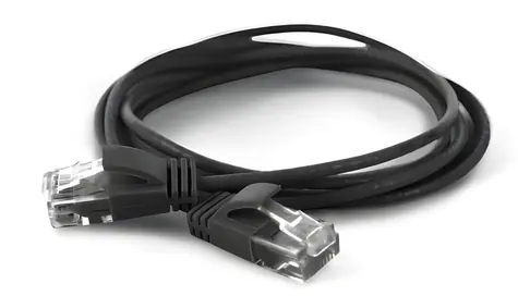 Wantec 7319 černá / Patch kabel / Cat6a U/UTP / RJ-45 / 10 m