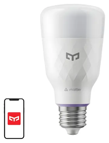 Yeelight D1 / LED žárovka E27 / RGBW / 1300 lm / 11W / 2700-6500K / Matter