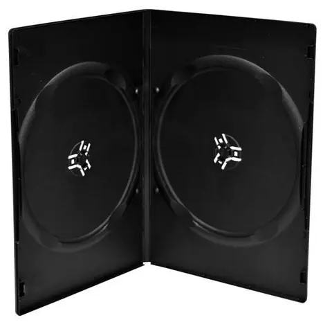 OEM Krabička na 2 DVD 7mm černá / Krabička na média / 100 ks