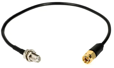 Ropam AT-SMAM-20-SMAF černá / Anténní kabel / SMA (M) - SMA (F) / 20 cm