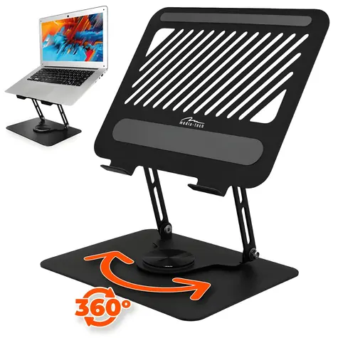 Media-Tech Laptop Stand ROTO MT2662 černá / Stojan pro notebook / nastavitelný / otočný / skládací / do 17