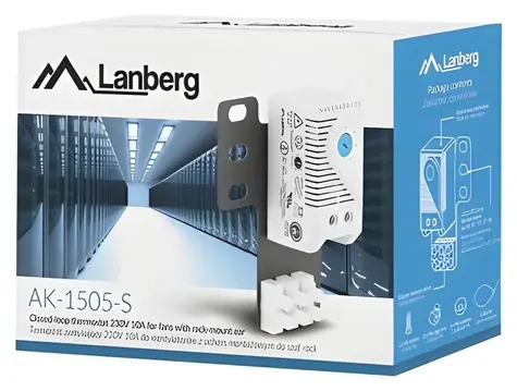 Lanberg AK-1505-S šedá / Termostat / 19