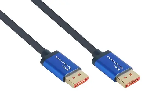 Good Connections SmartFLEX DP1.4 modrá 5 m / Kabel / DisplayPort-DisplayPort / 8K 60Hz / 4K 240Hz / 25,9 Gbit/s