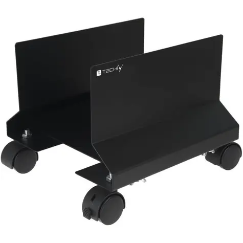Techly ICA-CS-34 černá / Multimediální vozík / kovový / nosnost 25 kg / na kolečkách