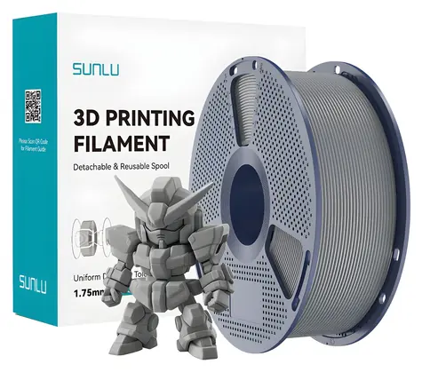 Sunlu PLA+ 2.0 šedá / Filament / PLA+ / O 1,75 mm / 1 kg / až 300 mm/s