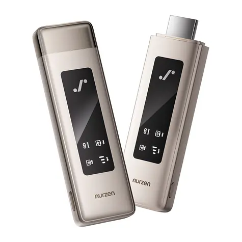 Aurzen CastPlay / Bezdrátový HDMI adaptér / 2,4 a 5 GHz / Full HD 60Hz / 4K dekódování / dosah 30 m