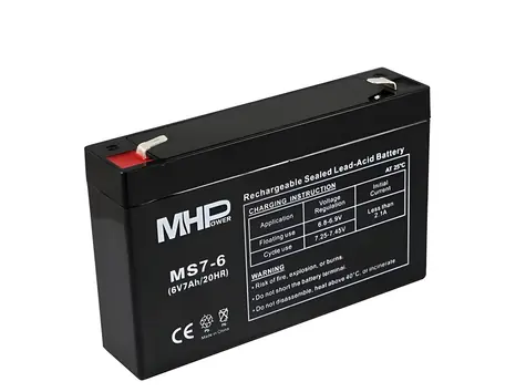 MHPower MS7-6 / Akumulátor VRLA AGM / 6 V / 7 Ah
