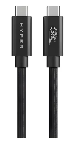 Hyper HyperDrive USB4 Performance Cable černá / Kabel / USB4