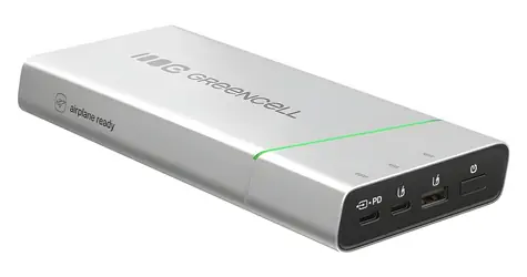 Green Cell PBPLGC20P / Powerbanka / 20800 mAh / USB-C PD 65W / hliníkové tělo