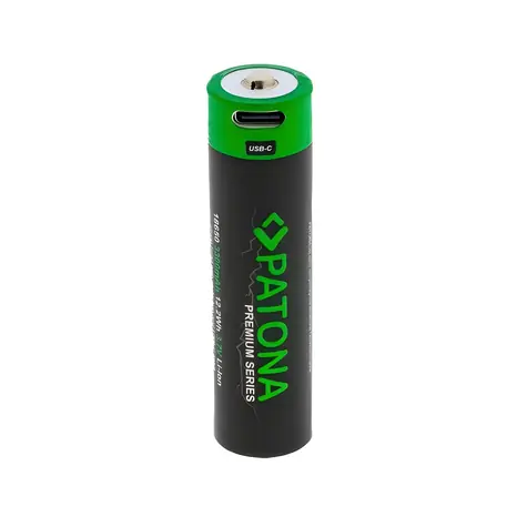 PATONA 18650 / Nabíjecí baterie / Li-Ion / 3300mAh / PREMIUM / 3,7V / USB-C nabíjení