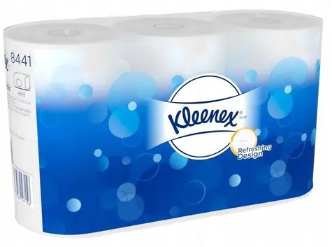 Kleenex Toaletní papír bílý / Toaletní papír / 2vrstvý / 600 útržků