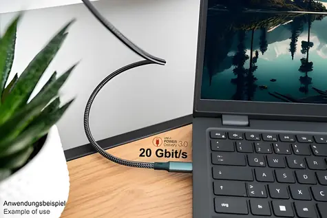 Good Connections USB4 Gen 2x2 1 m šedá / Kabel / USB-C - USB-C / 100 W / 20 Gbit/s / 8K 30Hz