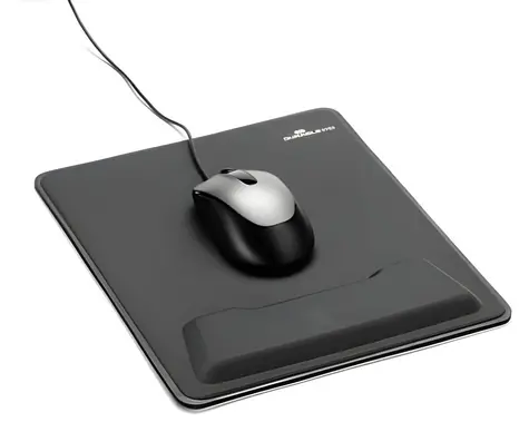 Durable Podložka pod myš Ergotop antracitová / Podložka pod myš / s opěrkou zápěstí / protiskluzová / 257x310 mm