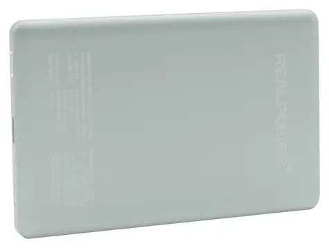 RealPower PB-5000 MAG Ultra Slim stříbrná / Powerbanka / 5000 mAh / MagSafe 15W / USB-C PD