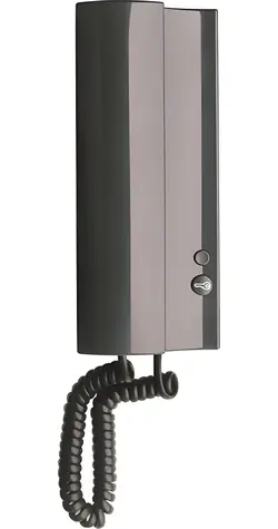 TESLA Elegant antracit / Domácí telefon / bzučák / 1 tlačítko el. zámku