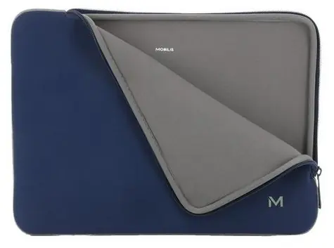 Mobilis Skin Sleeve tmavě modrá a šedá / Pouzdro na notebook / 14-16