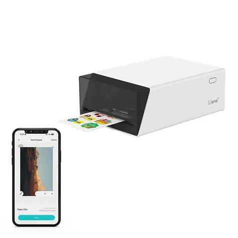 Liene PixCut 2 v1 / Přenosná fototiskárna / tisk, laminace a řez v 1 kroku / 300 DPI / AI Auto-Cutting / Bluetooth 5.0