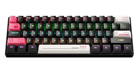 ONIKUMA G55 černá / Herní klávesnice / drátová / USB / RGB / 61 kláves / voděodolná