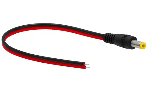 XtendLan / Napájecí kabel / Jack 2,1mm / 2x 0,75mm2 / 30cm