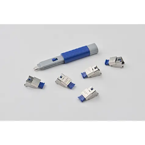 SmartKeeper Basic LAN Cable Lock 2 tmavě modrá / Zámek RJ45 kabelu / 5 ks + klíč