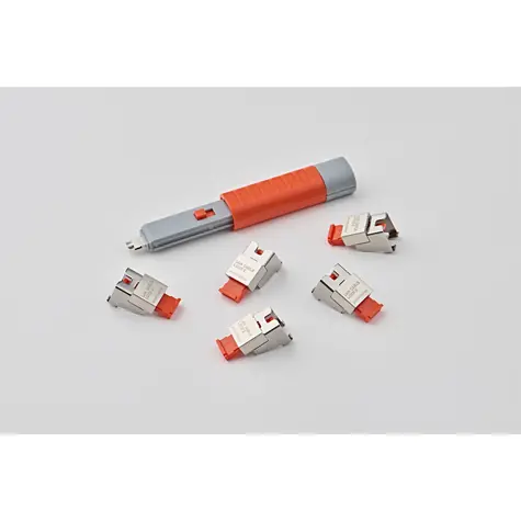 SmartKeeper Basic LAN Cable Lock 2 oranžová / Zámek RJ45 kabelu / 5 ks + klíč