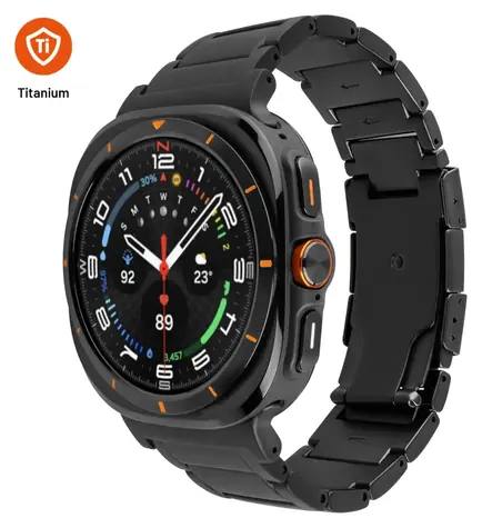 FIXED Titanium Strap černá / Řemínek / Samsung Galaxy Watch Ultra / Titan / PVD úprava