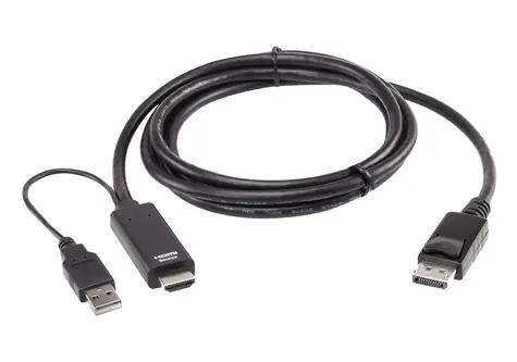 Aten 2L-7D02HDP / Kabel HDMI - DisplayPort / True 4K / 4096×2160 / 60 Hz / 1,8 m