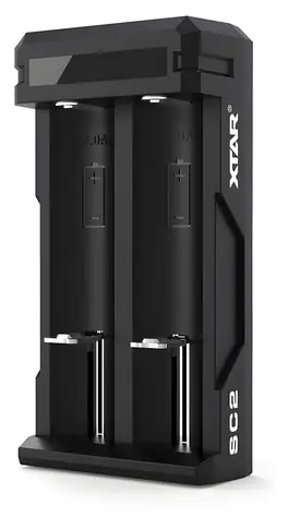 Xtar Nabíječka baterií 18650 černá / Nabíječka / USB-C / 2x Li-Ion / LED indikace