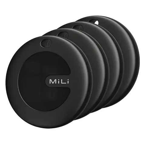 MiLi MiTag DUO černá / Lokalizační tag / Bluetooth / Android a iOS / Sada 4 ks