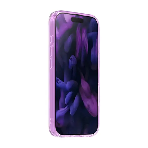 LAUT Crystal Fluro světle růžová / Ochranný kryt / iPhone 17 / MagSafe / průhledný