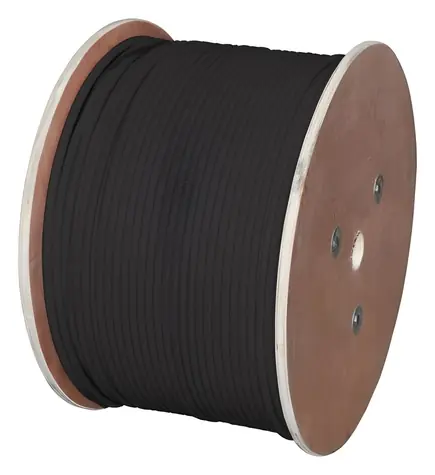 ALANTEC F/UTP cat.6 kabel 305 m černý / Síťový kabel / venkovní / PE plášť / 23 AWG