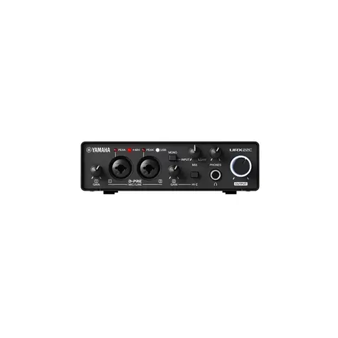 Yamaha URX22C černá / Audio/MIDI rozhraní / USB 3.0 / 2x XLR combo / 32 bit / 192 kHz