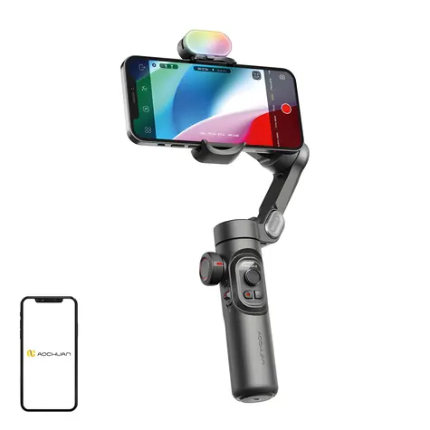 AOCHUAN Smart XE černá / Stabilizátor / 3osá stabilizace / RGB osvětlení / AI sledování obličeje / výdrž 8-10 h