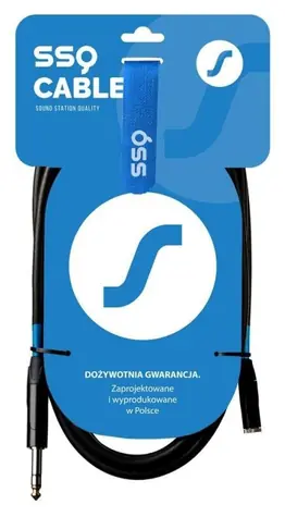 SSQ JSG3 Jack 3,5mm - Jack 6,3mm černý / Audio kabel / propojovací / 3 m