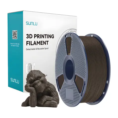 Sunlu Filament Wood ořech / Struna pro 3D tiskárnu / dřevěný filament / 1 kg