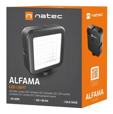 Natec Alfama / LED video světlo / kompaktní