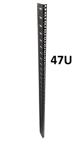 XtendLan ECO 47U černá / Vertikální montážní lišta / pro racky šíře 480 mm / 47U