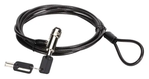 Conceptronic CUSTODIO02BN černá / Zámek notebooku / Nano slot / klíč / 1,8 m