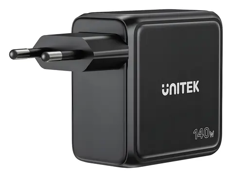 Unitek P1132ABK01-EU černá / Nabíječka / 140 W / 3x USB-C / 1x USB-A / Power Delivery 3.0